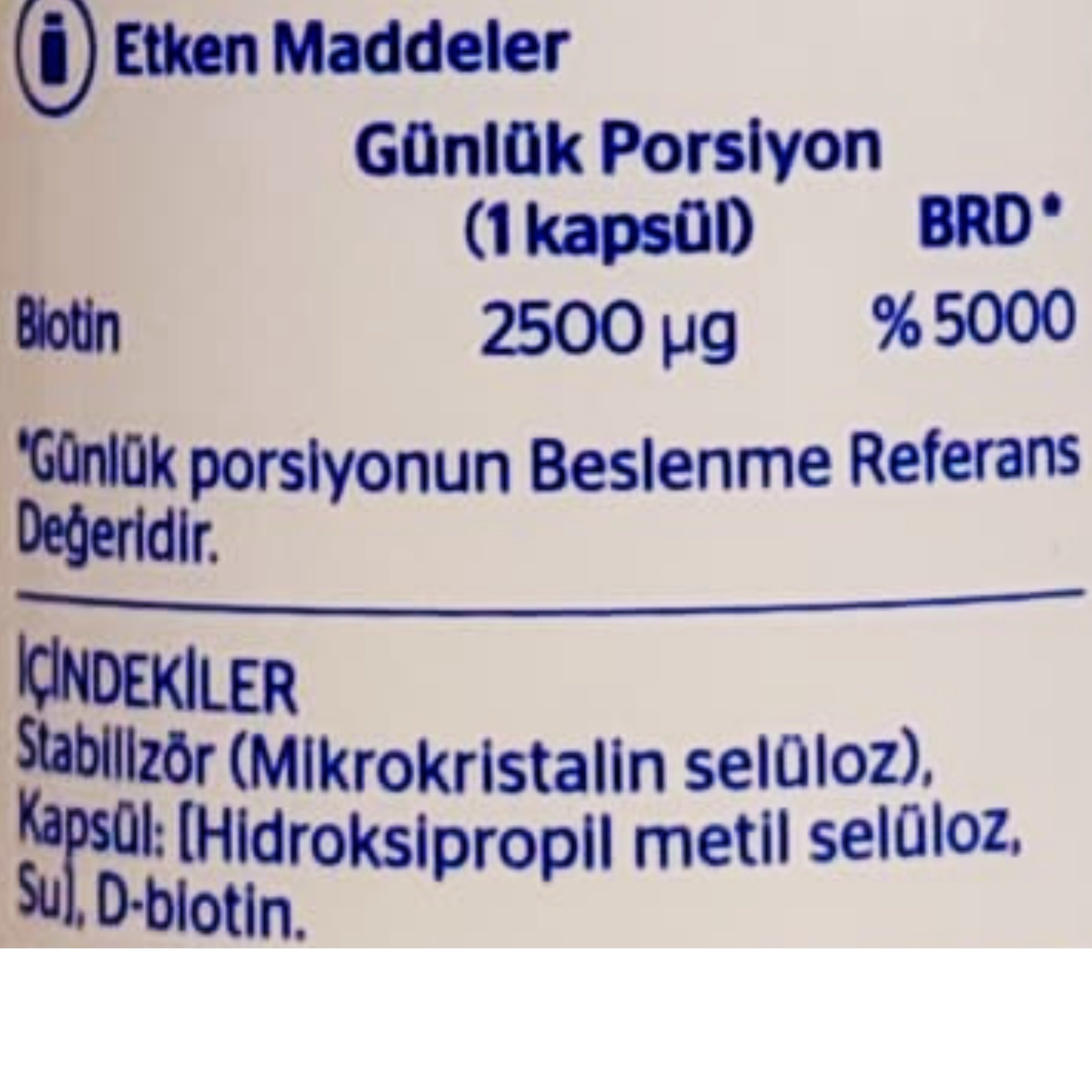 Pure Encapsulations Biotin 2,5 mg 60 Kapsül