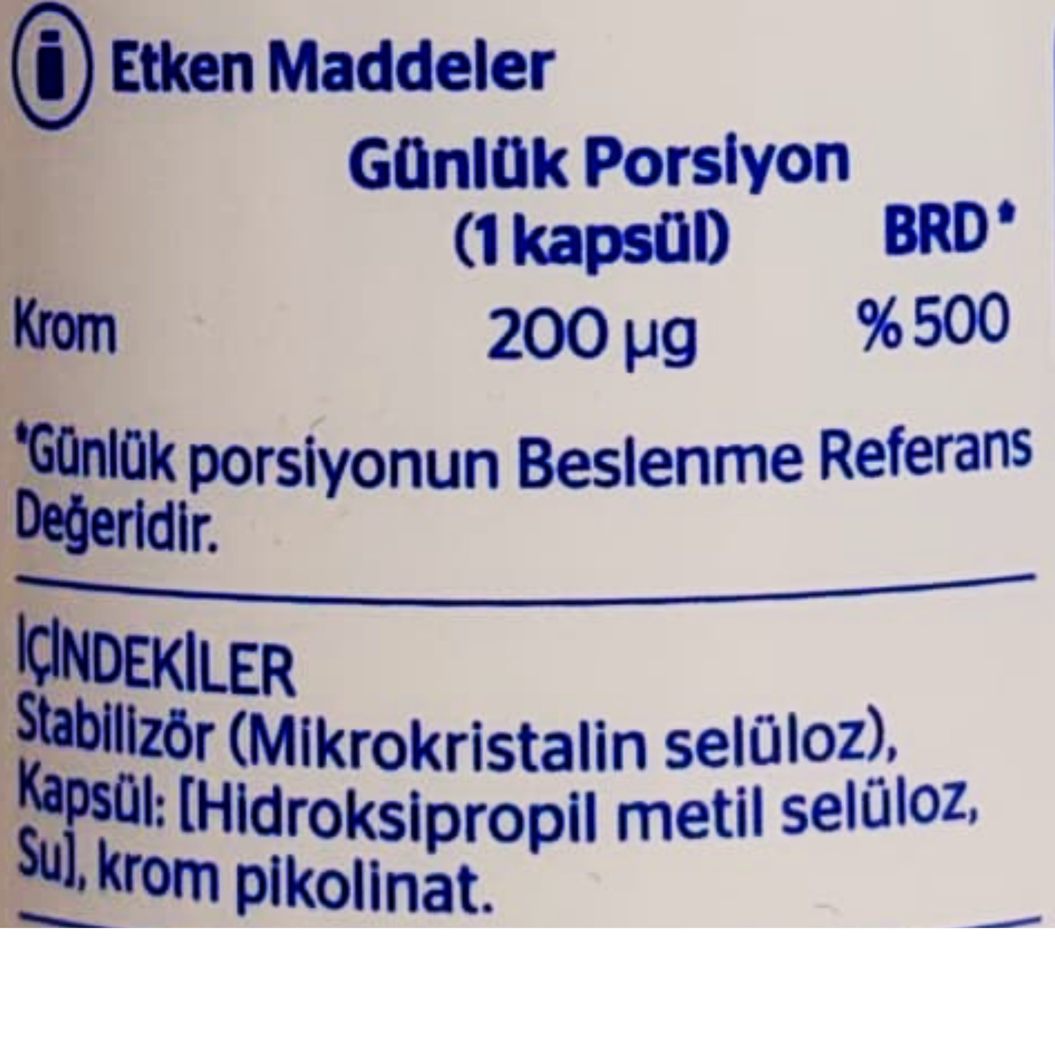 Pure Encapsulations Chromium Picolinate 200 mcg 60 Kapsül