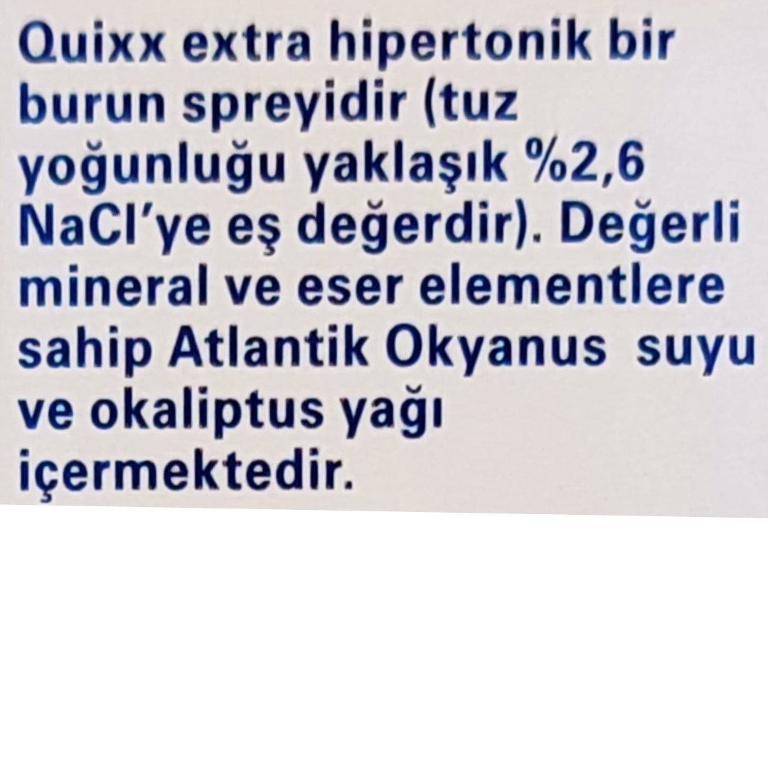 Quixx Extra Burun Spreyi 30 ml