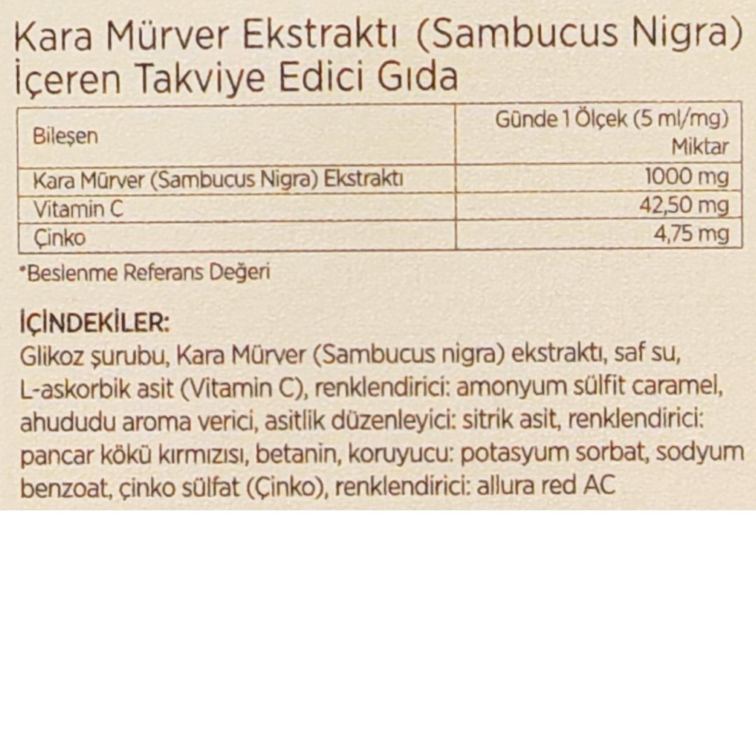 Sambutus Kara Mürver Ekstresi 100ml