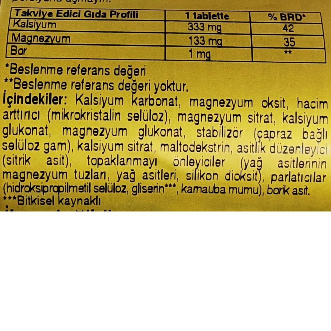 Solgar Calcium Magnesium Plus Boron 100 Tablet
