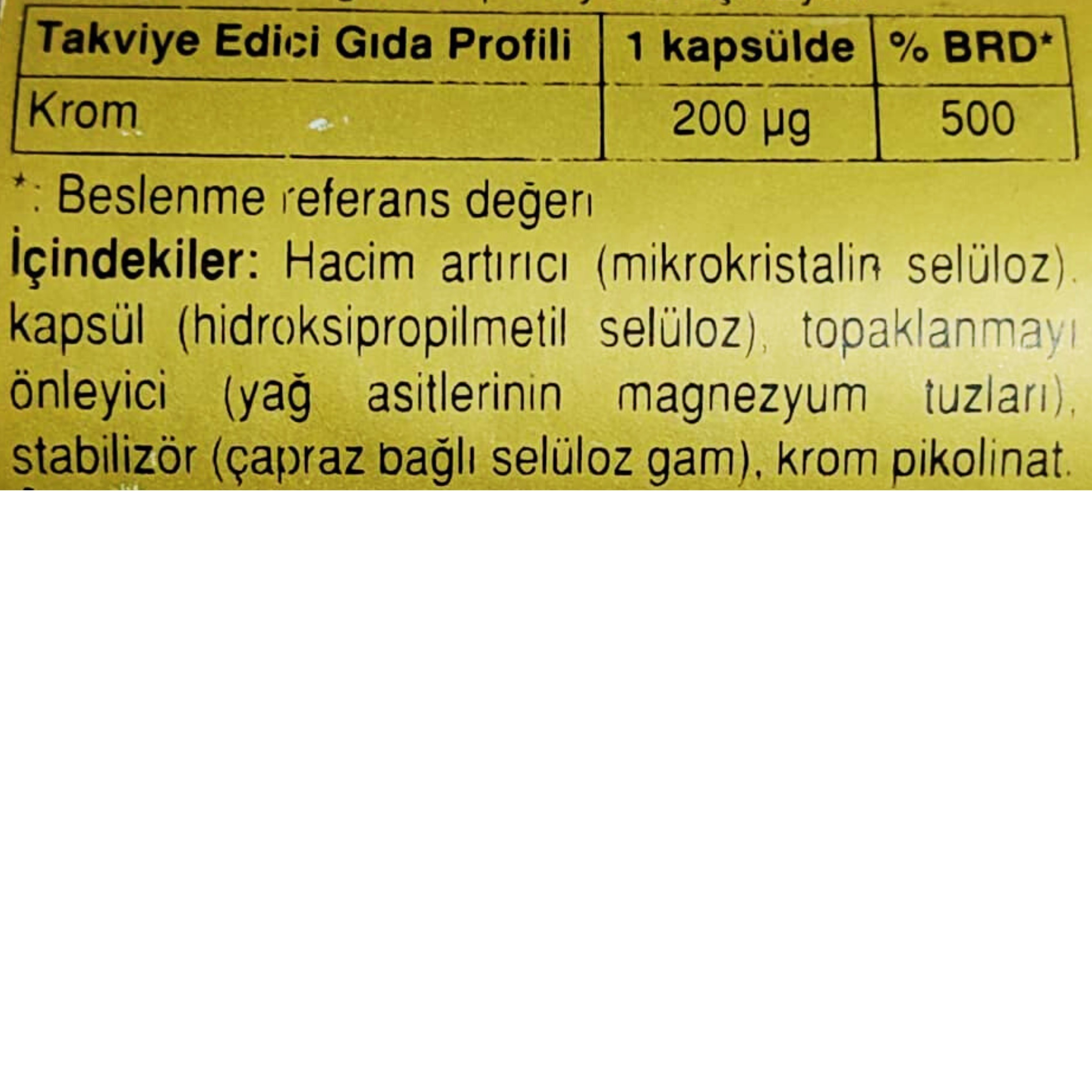 Solgar Chromium Picolinate 90 Kapsül