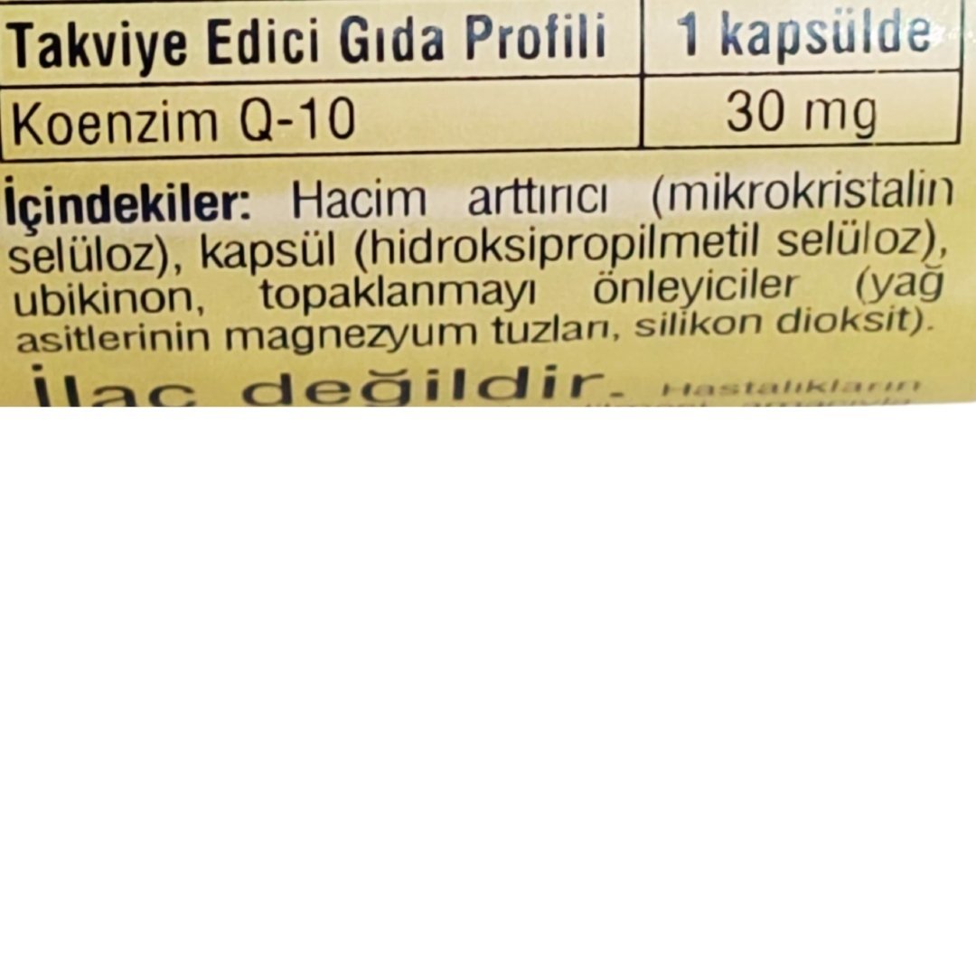 Solgar Coenzyme Q-10 30 mg 30 Vegetable Kapsül