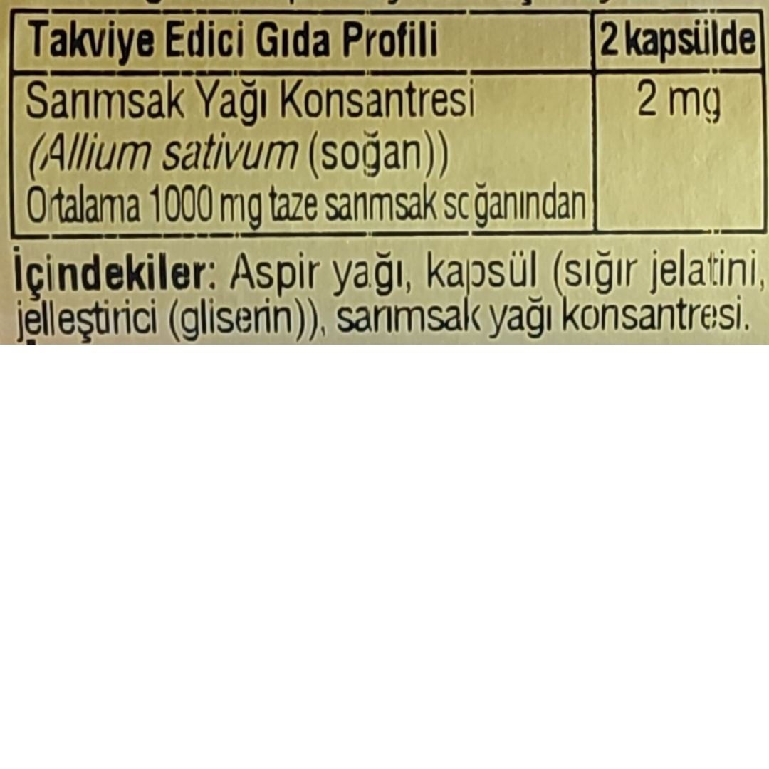 Solgar Garlic Oil 100 Kapsül