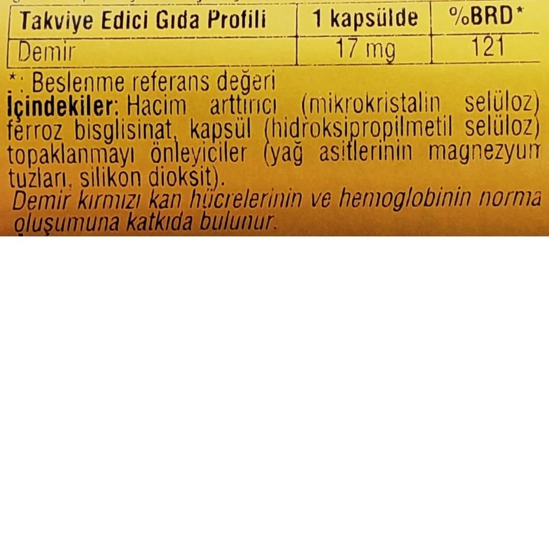 Solgar Gentle Iron 17 mg Demir 90 Tablet