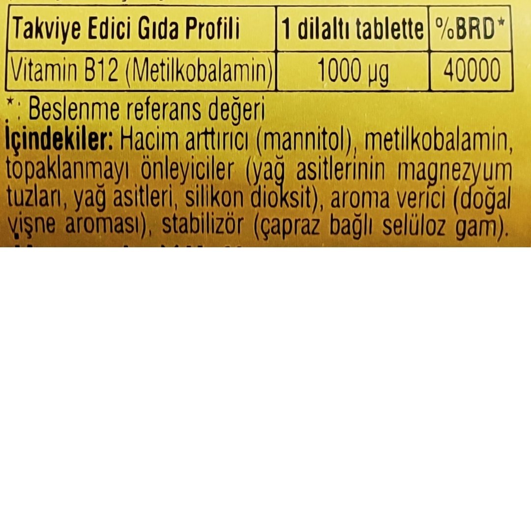 Solgar Methylcobalamin 1000 mcg 30 Tablet