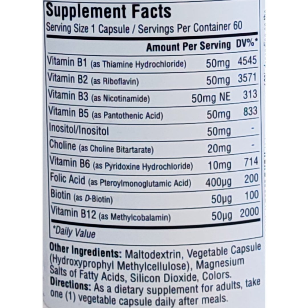 Suda Vitamin B-50 Complex 60 Kapsül
