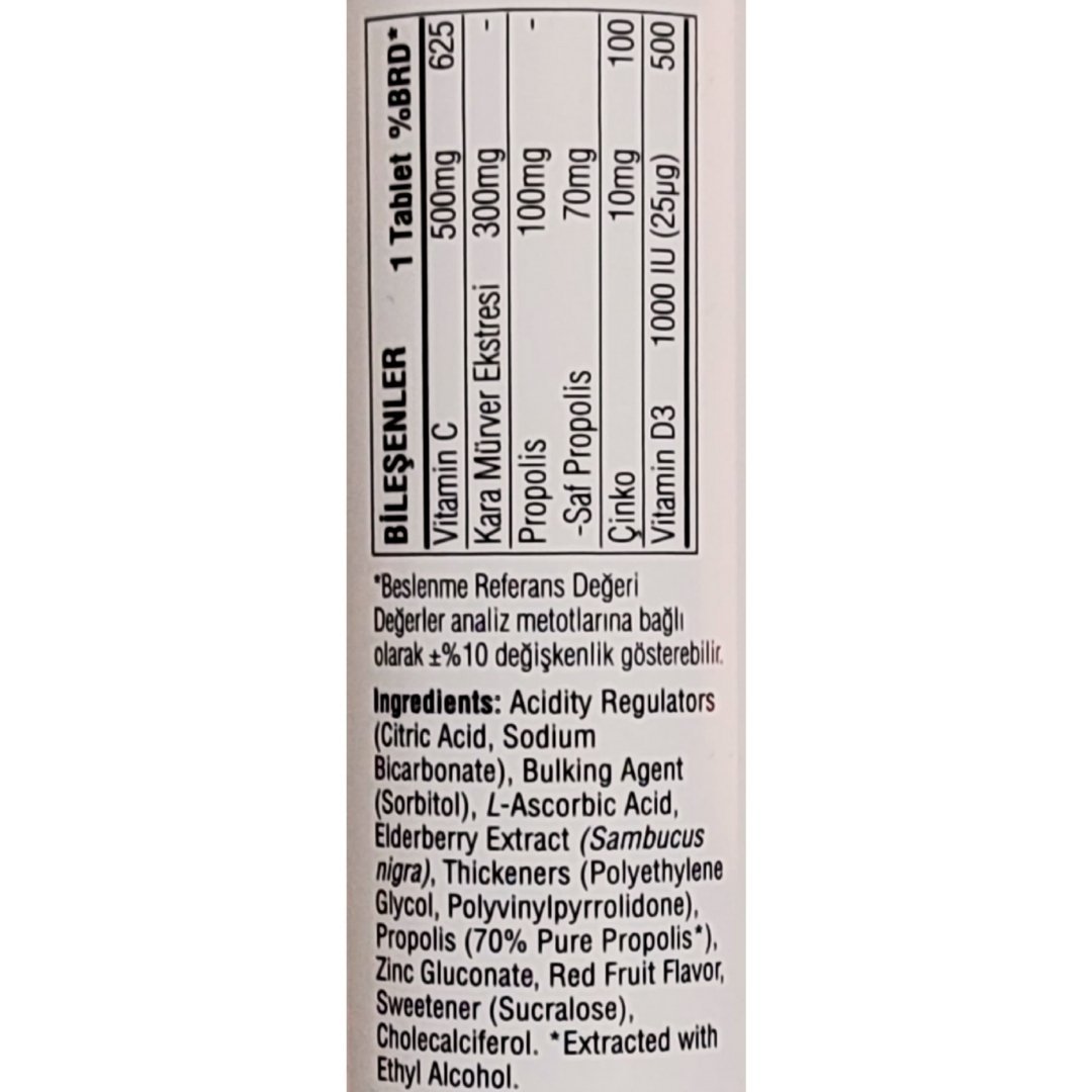 Suda Vitamin C İmmun Gard Red Fruit 20 Efervesan Tablet