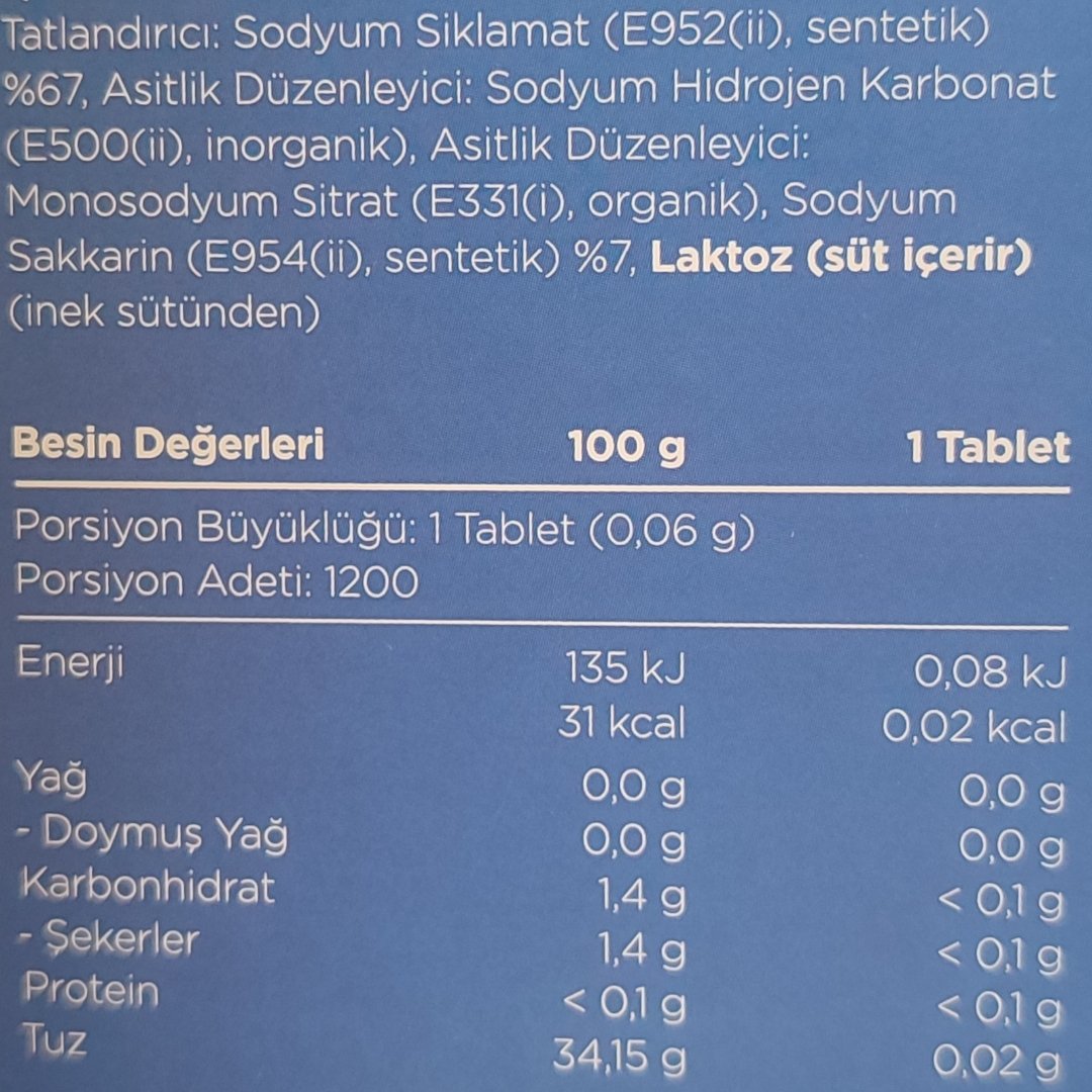 Sunlife Substoff Tatlandırıcı 1200 Tablet + 300 Tablet Hediye
