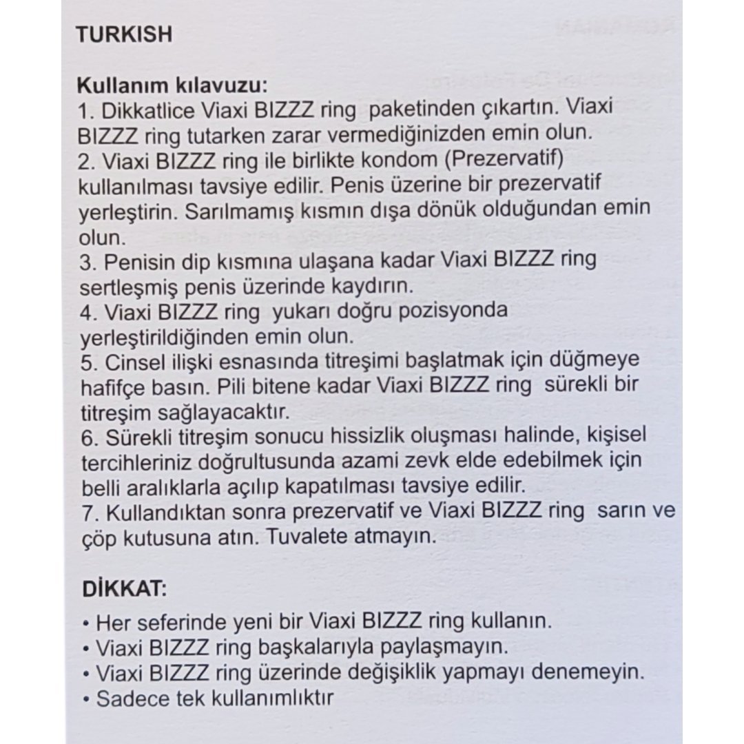Viaxi Bızzz Titreşim Halkası