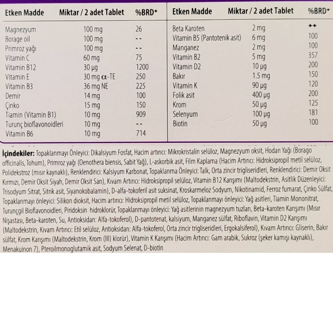 Vitabiotics Wellwoman Original Takviye Edici Gıda 60 Kapsül