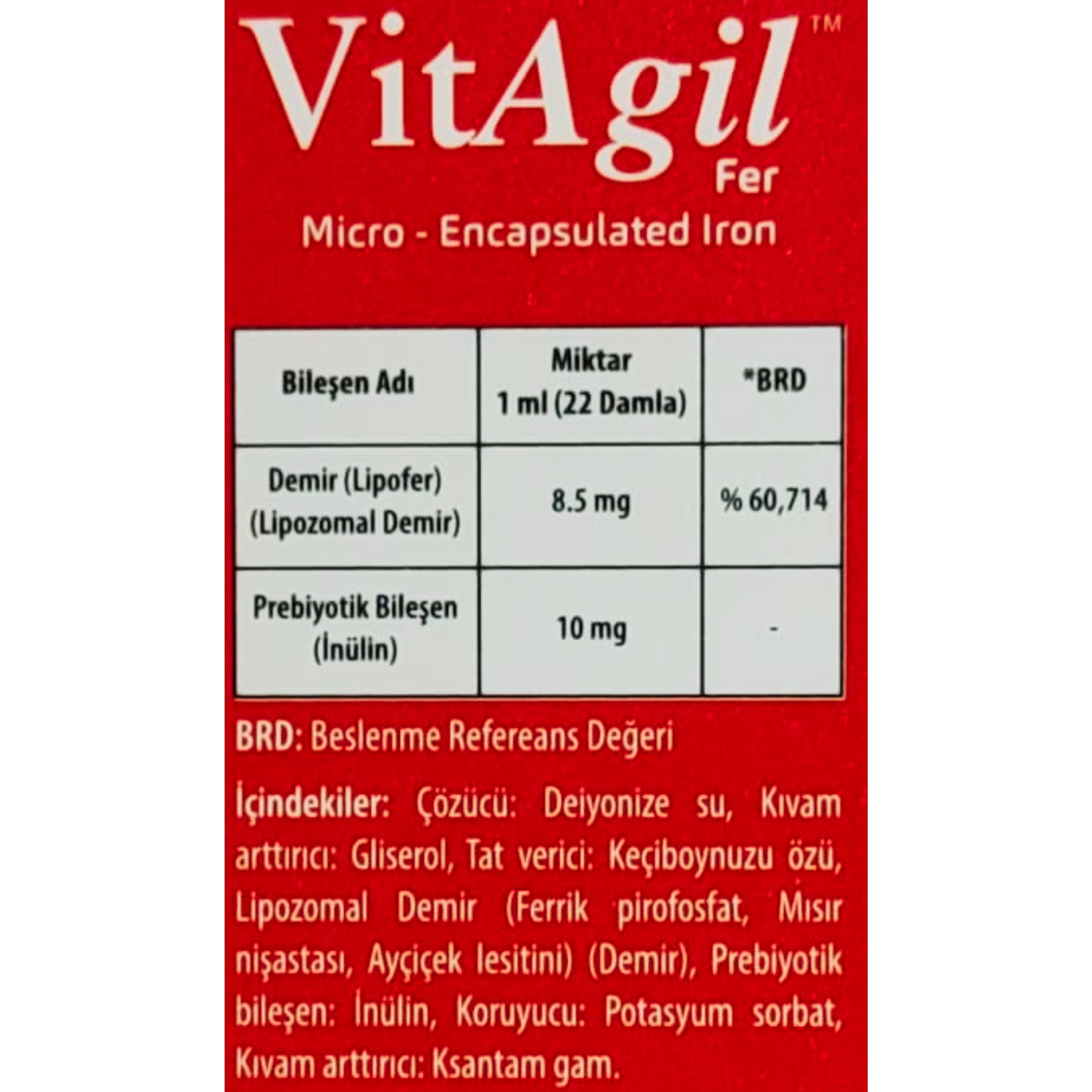 Vitagil Fer Demir Damla 30 ml