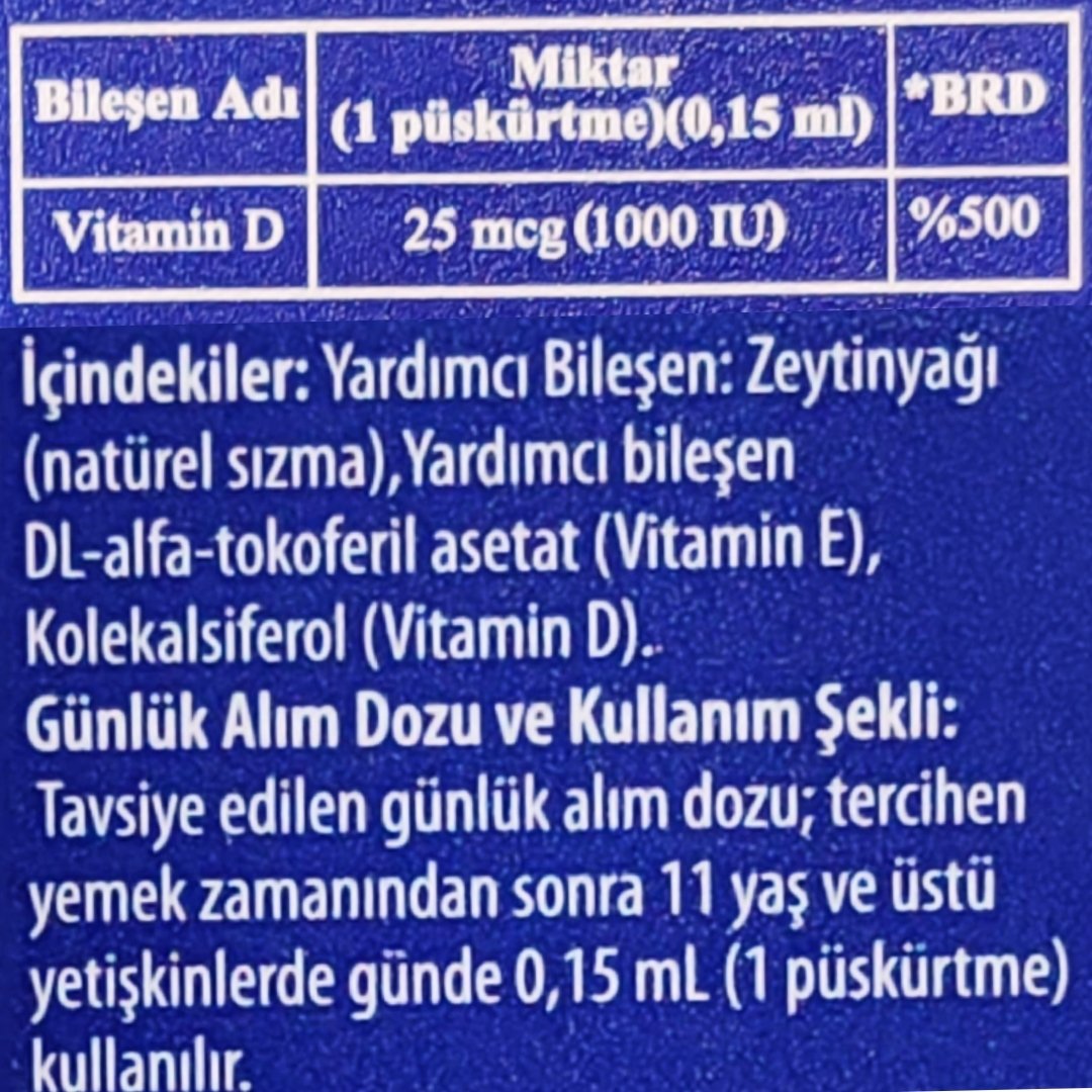 Vitagil Puff D3 1000 IU 20 ml - 130 Puf