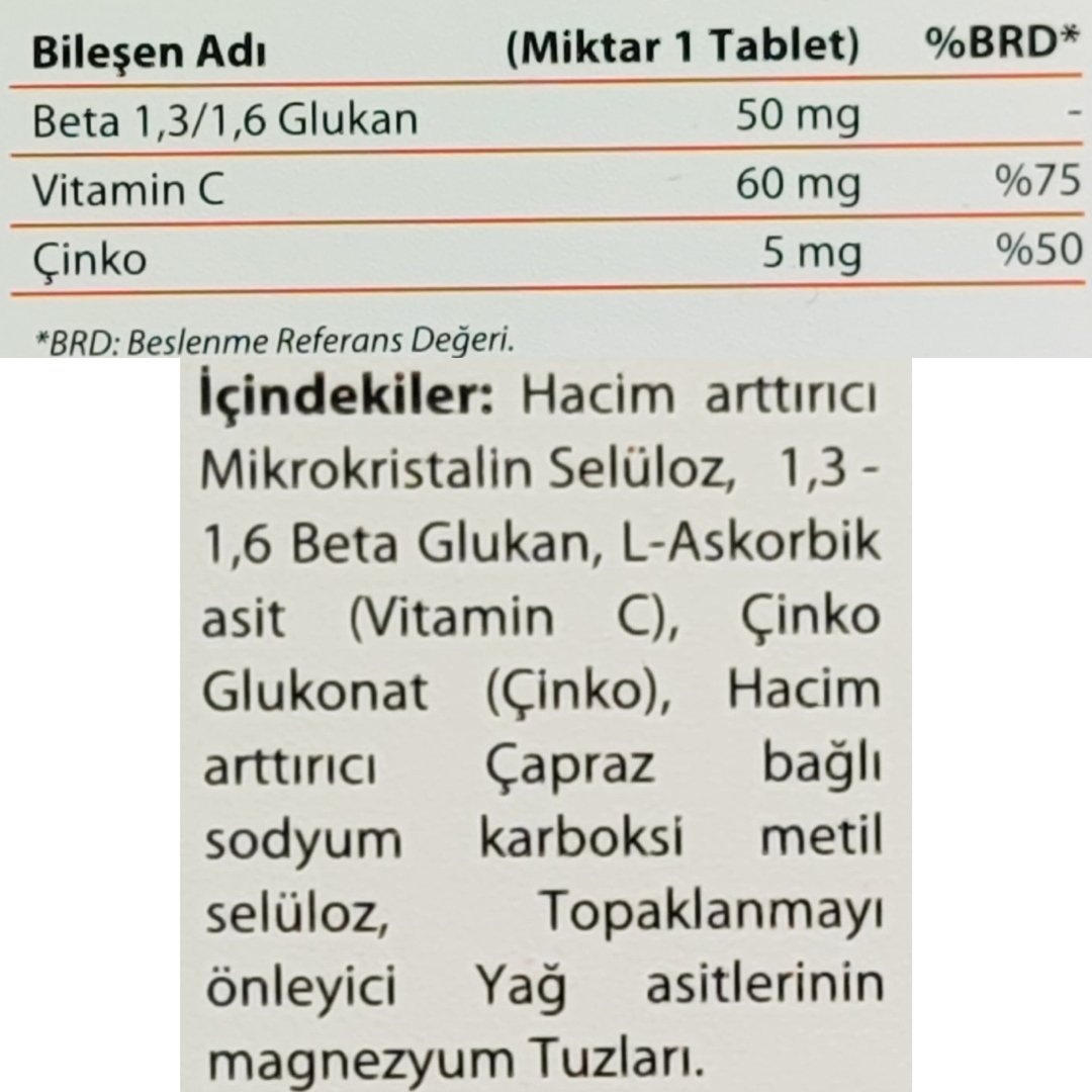 Vitaglucan Beta-Glucan 30 Tablet