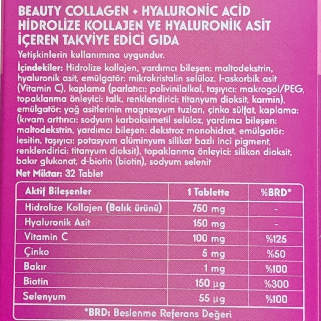 Voonka Collagen Hyaluronic Acid 32 Tablet