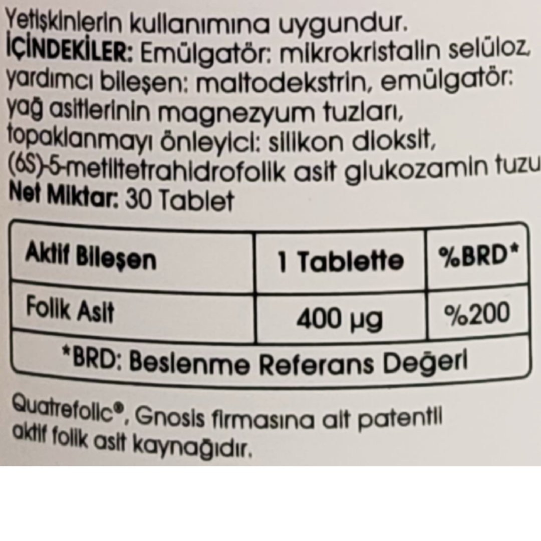 Voonka Methyl Folate 30 Tablet