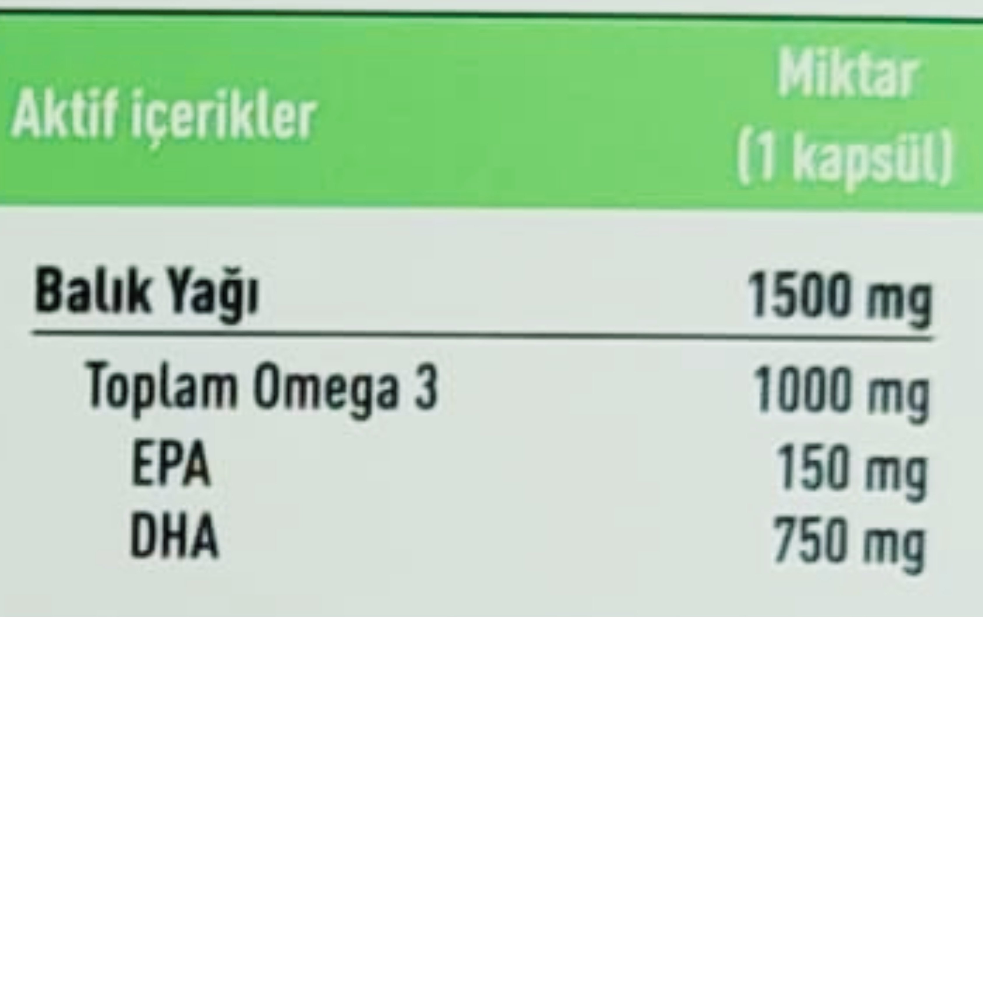 Wellcare Omega 3 Balık Yağı 750 mg 30 Kapsül