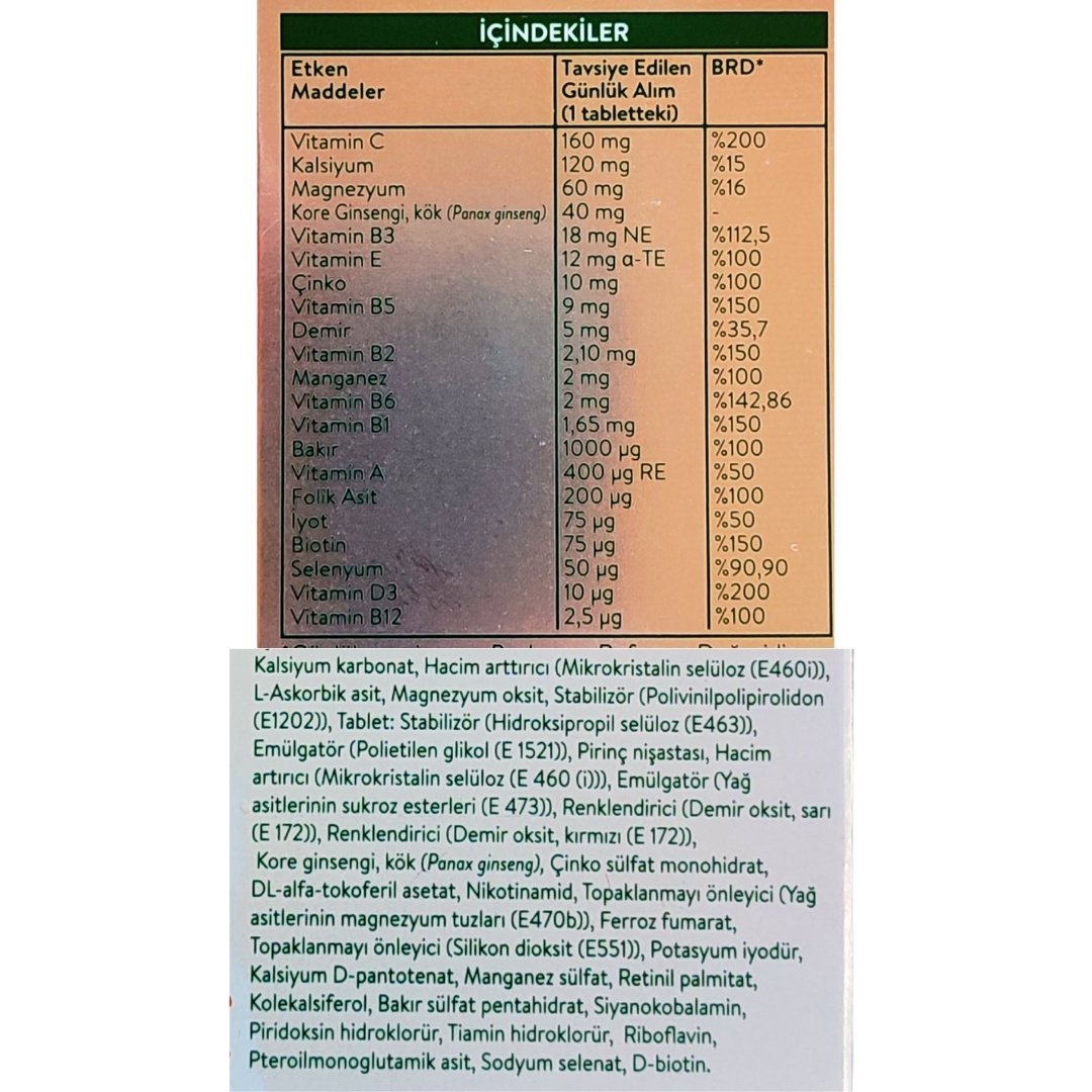 Youplus Energy Vitamin Mineral Kompleksi 30 Tablet