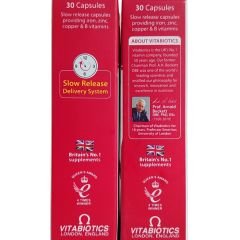 Vitabiotics Feroglobin Iron Takviye Edici Gıda 30 Kapsül