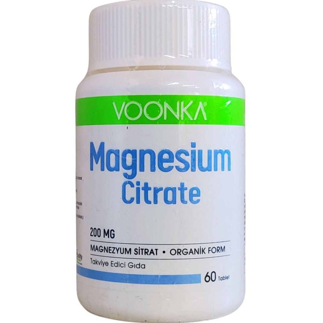 Voonka Magnesium Citrate 200 mg 60 Kapsül