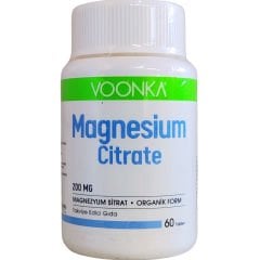 Voonka Magnesium Citrate 200 mg 60 Kapsül