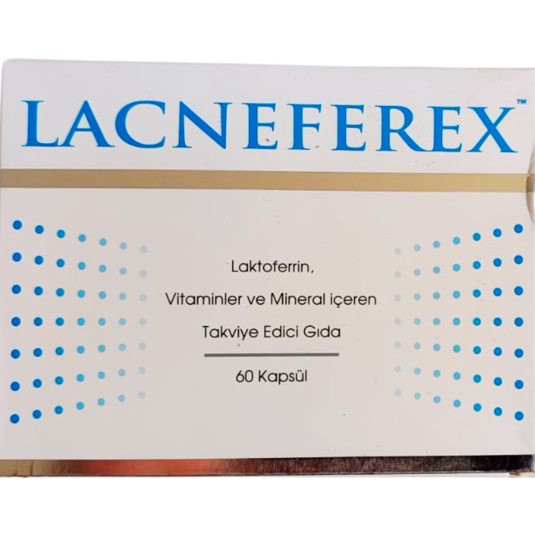 Lacneferex Laktoferrin Vitaminler ve Minral İçeren Takviye Edici Gıda 60 Bitkisel Kapsül