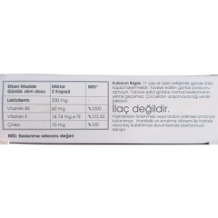 Lacneferex Laktoferrin Vitaminler ve Minral İçeren Takviye Edici Gıda 60 Bitkisel Kapsül