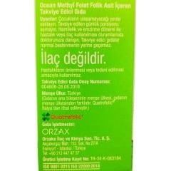 Orzax Ocean Methyl Folat 30 Tablet