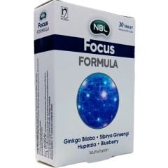 Nbl Focus Formula Bitki Ekstresi, Vitamin ve Balık Yağı İçeren Takviye Edici Gıda 30 Tablet