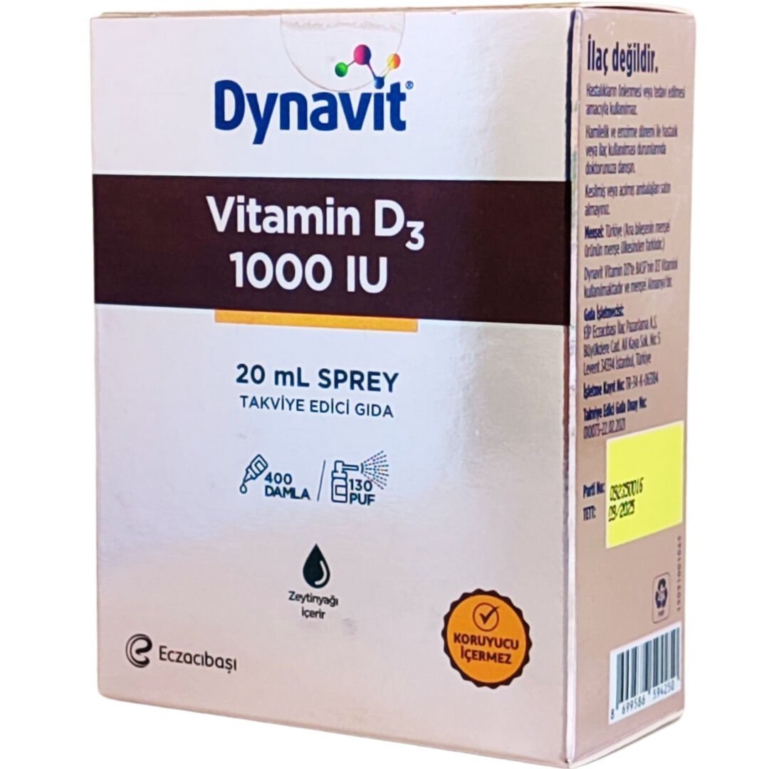 Dynavit Vitamin D3 1000 IU Sprey 20 ml
