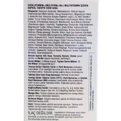 Suda Vitamin Multifem 50+ Womens Multivitamin 50 Bitkisel Kapsül