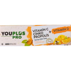 Youplus Pro C Vitamin D Vitamin Çinko Propolis Efervesan Tablet