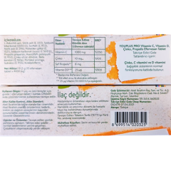 Youplus Pro C Vitamin D Vitamin Çinko Propolis Efervesan Tablet