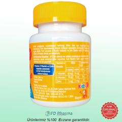 Redoxon Kids C Vitamini D Vitamini ve Çinko İçeren Çiğnenebilir Tablet 60 Adet