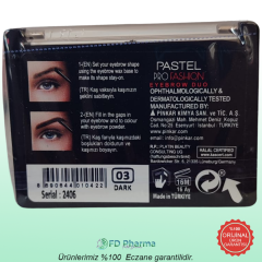 Pastel Profashion Eyebrow Duo 03 Dark Kaş Farı