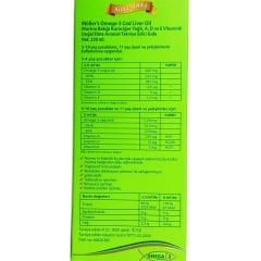 Möller's Omega 3 Doğal Elma Aromalı Balık Yağı Şurubu 250 ml