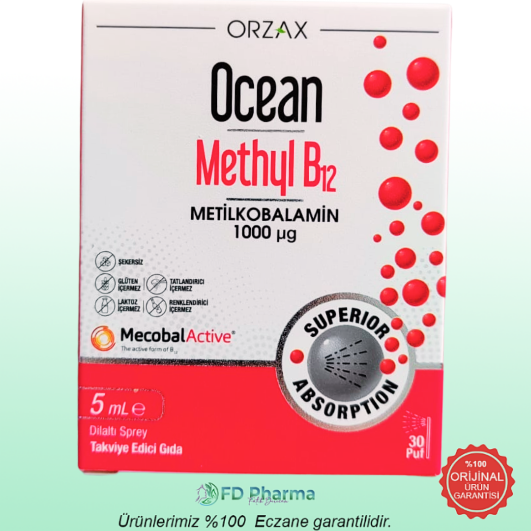 Ocean Methyl B12 Sprey 1000 mg 5 ml