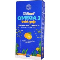 Wellcare Omega 3 Doğal Mandalina Aromalı Balık Yağı 150 ml