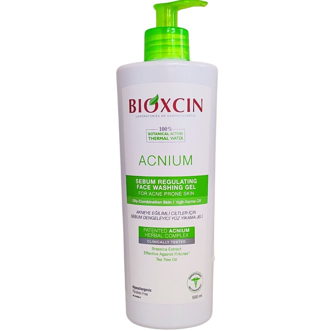 Bioxcin Acnium Yüz Yıkama Jeli Sebium Dengeleyici 500 ml