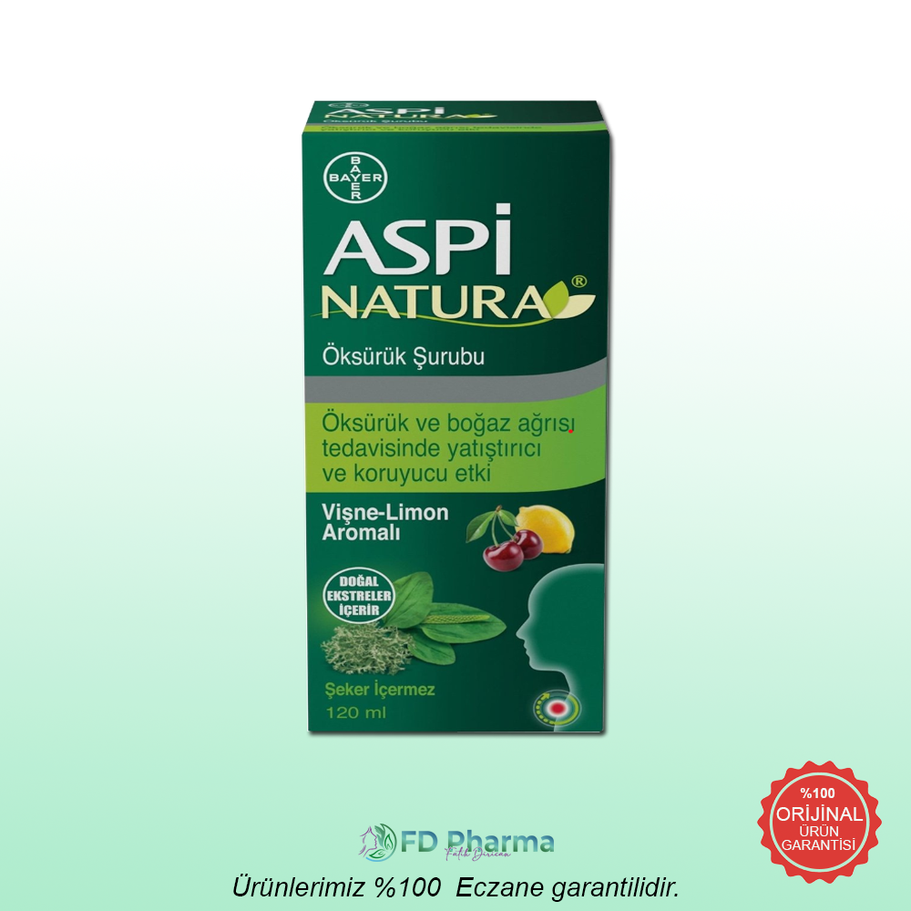 Aspinatura Vişne ve Limon Bitkisel Şurup 120 ml