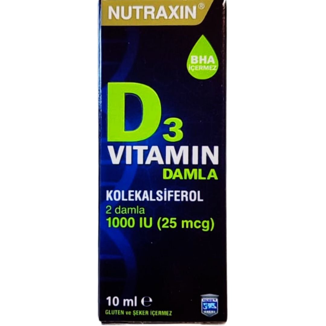 Nutraxin D3 1000 IU Vitamin Damla 10 ml