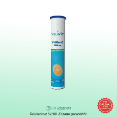 Velavit V-Effer C 1000 mg 20 Efervesan Tablet