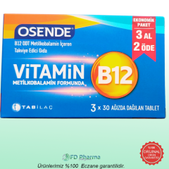 Osende Vit B12 30 Tablet - 3 Al 2 Öde