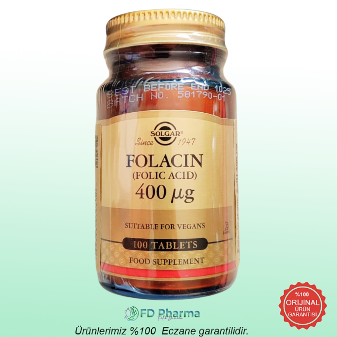 Solgar Folic Acid 400 mcg 100 Tablet