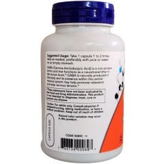 Now Foods Gaba 750 mg 100 Vegan Capsules - İthal