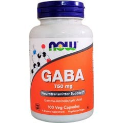 Now Foods Gaba 750 mg 100 Vegan Capsules - İthal