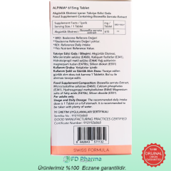 Alpinia Institute Akgünlük 615 mg 180 Tablet