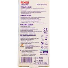 Banduff Renkli Yara Bandı 10 Adet