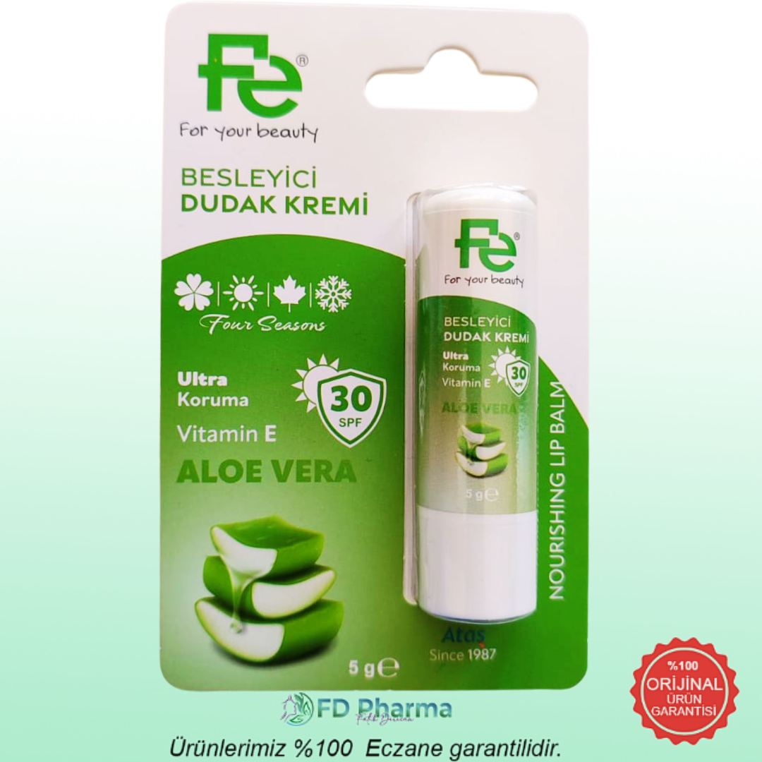 Fe Besleyici Dudak Kremi Aloe Vera
