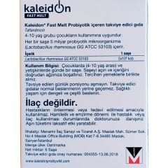 Kaleidon Probiyotik Fast Melt Formula 6 Saşe